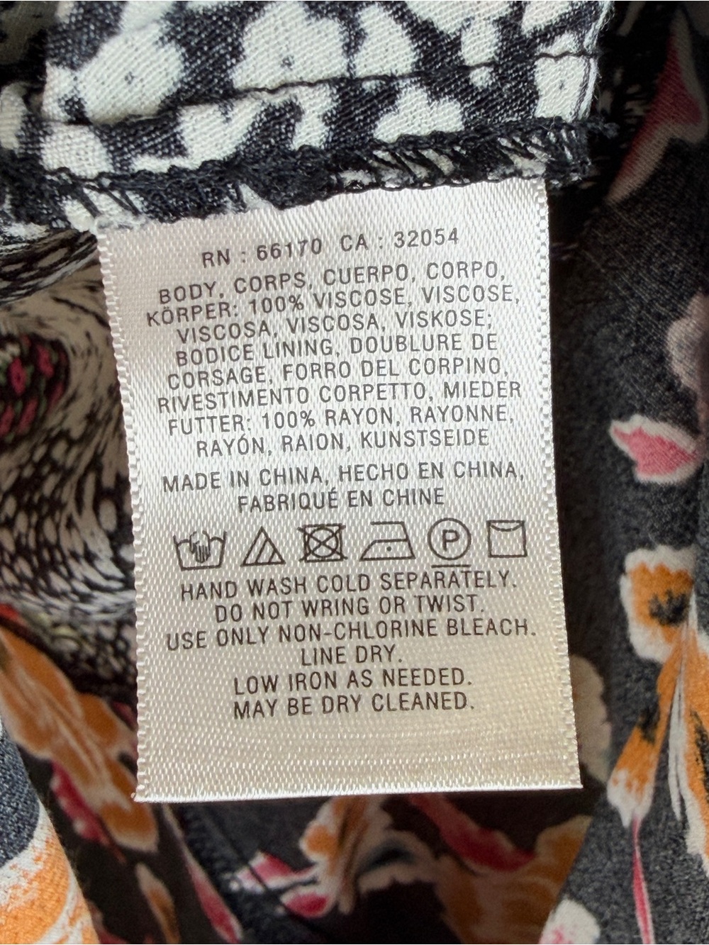 Maeve Anthropologie Black‎ Floral 100% Viscose Midi Sun Dress Sz 4 - Picture 4 of 14